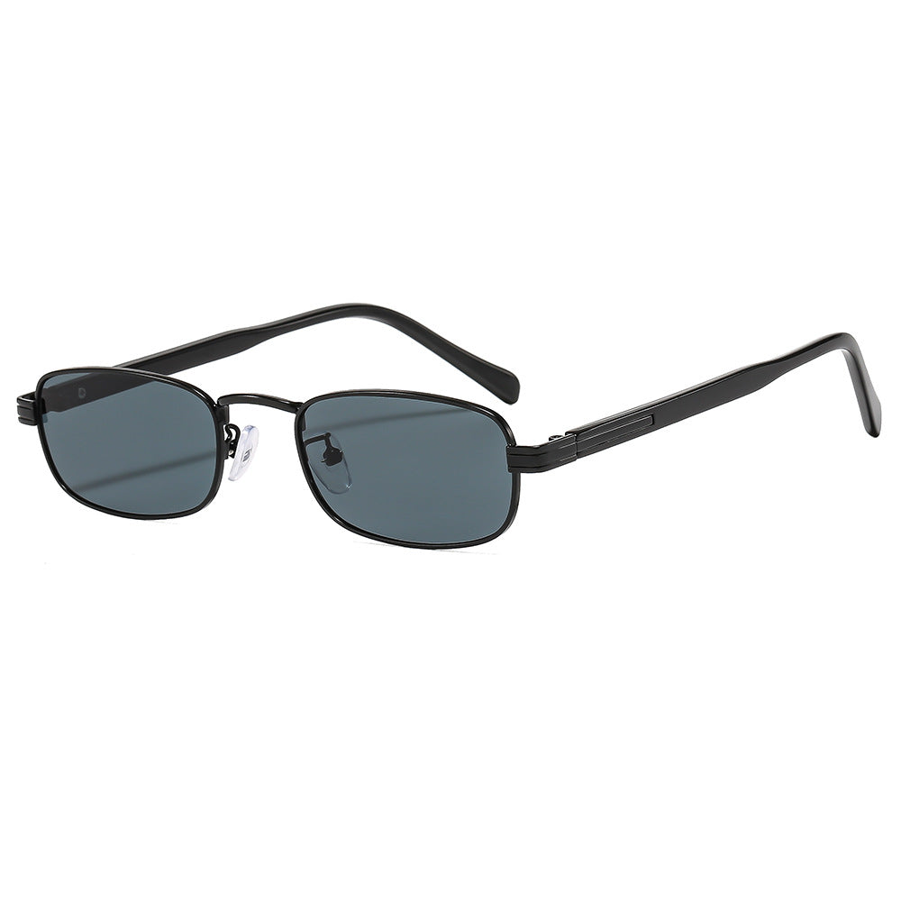 Ladies fashionable sunglasses with stylish metal frame and orange lenses Bowlift