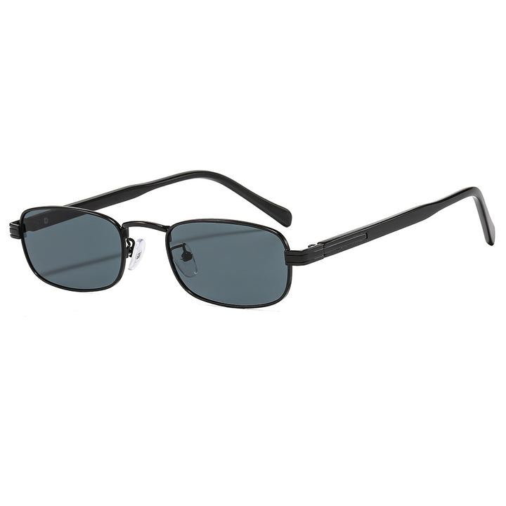 Ladies fashionable sunglasses with stylish metal frame and orange lenses Bowlift