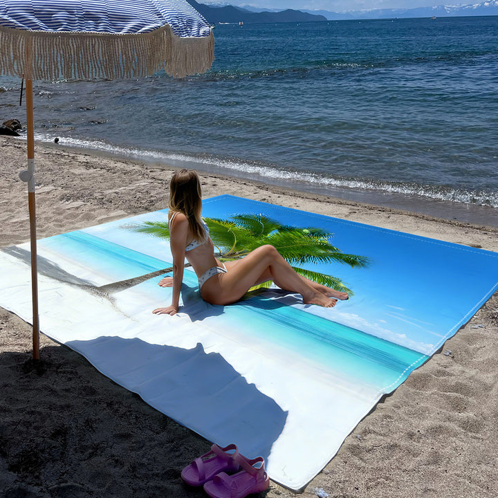 Mandala Design Beach Mat Bowlift