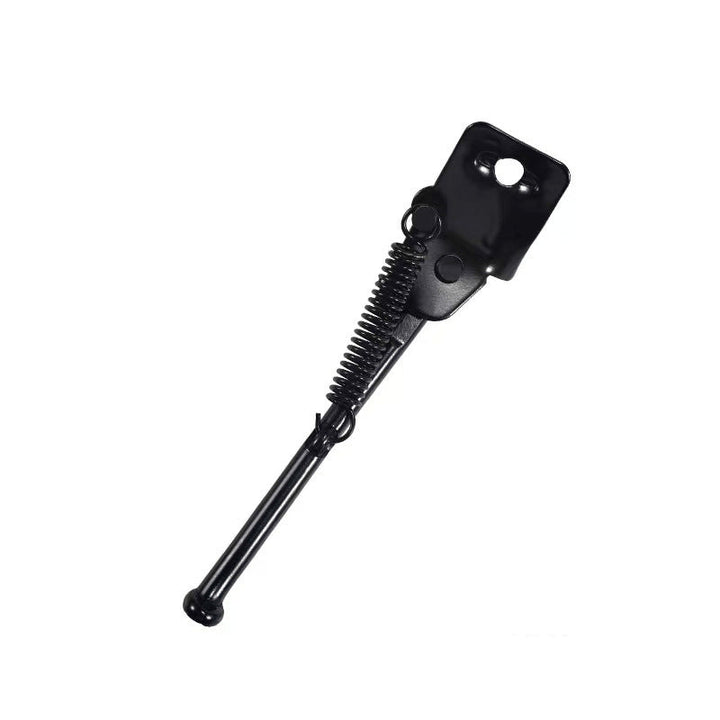 adjustable sixteen inch spring-loaded single-leg bicycle kickstand with sturdy mounting bracket Bowlift