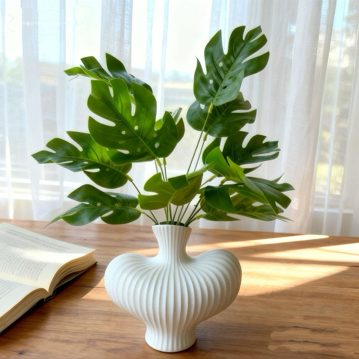 Modern Decorative Monstera Leaf Arrangement
