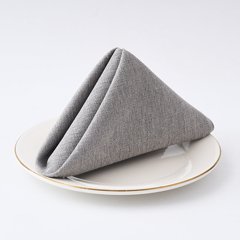 Premium Textured Linen-Blend Dinner Napkin With Hotel-Style Hem