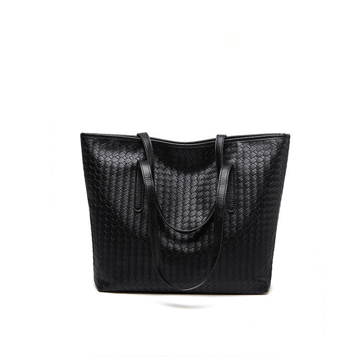 Woven Leather Tote Bag Bowlift