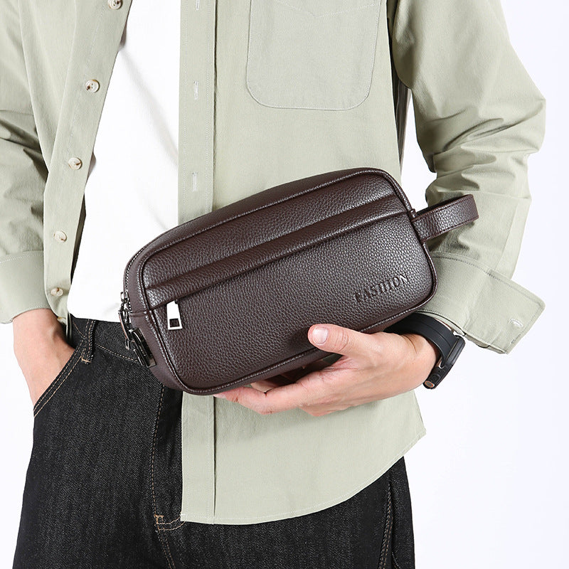 Premium Leather Toiletry Bag Bowlift
