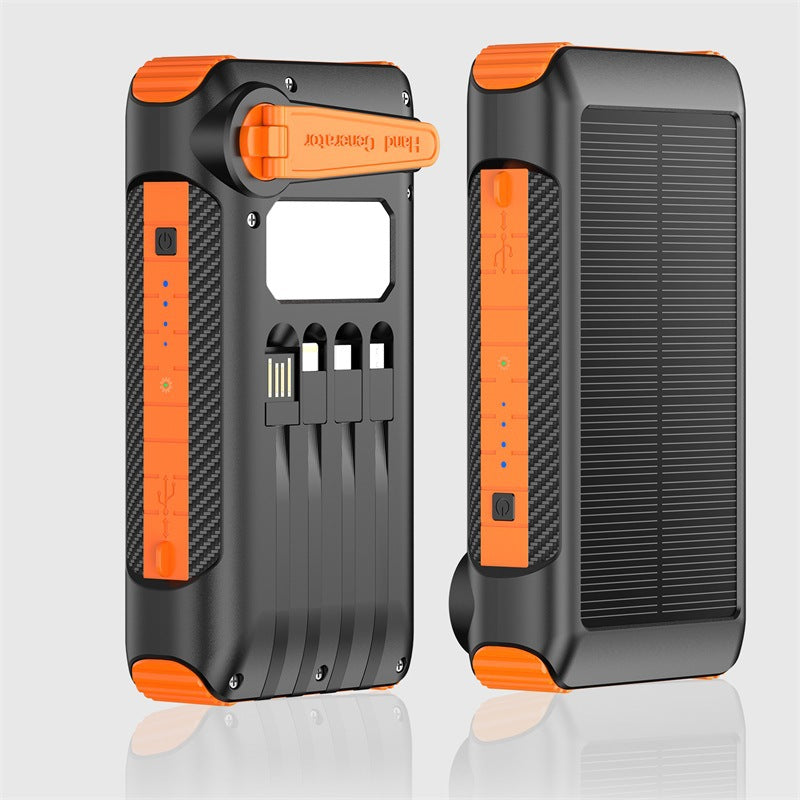 Solar Charger with Integrated Flashlight Bowlift