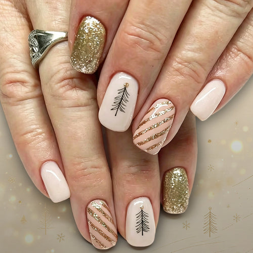 Festive Nail Art Design Bowlift