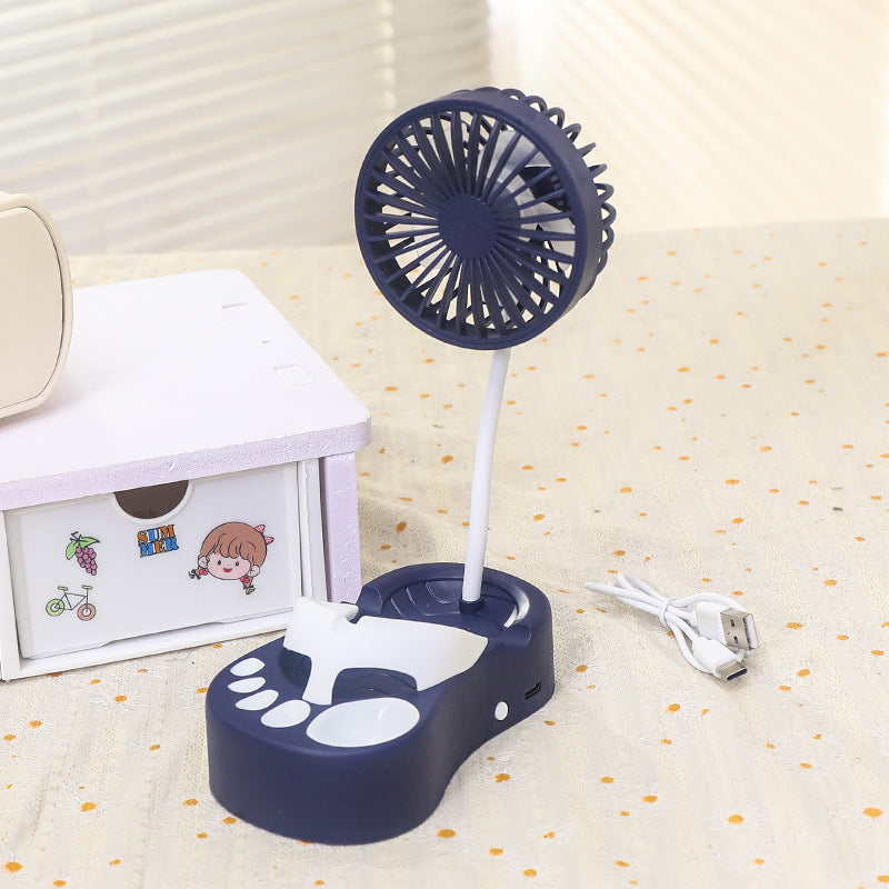 Women's portable battery fan with flexible holder Bowlift