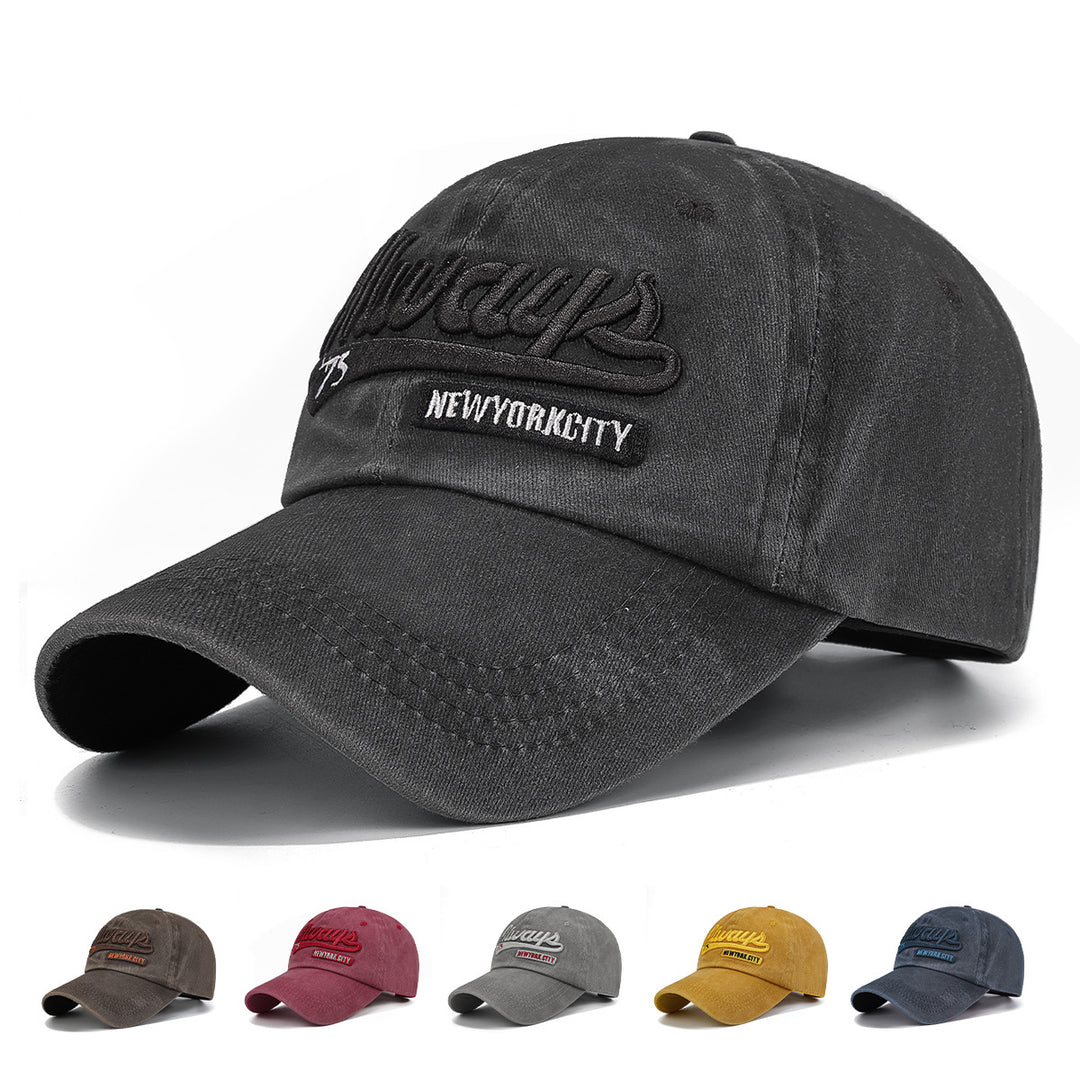 Women's Embroidered Cotton Baseball Cap Bowlift