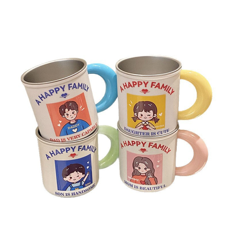Ceramic mug with playful family motif Bowlift