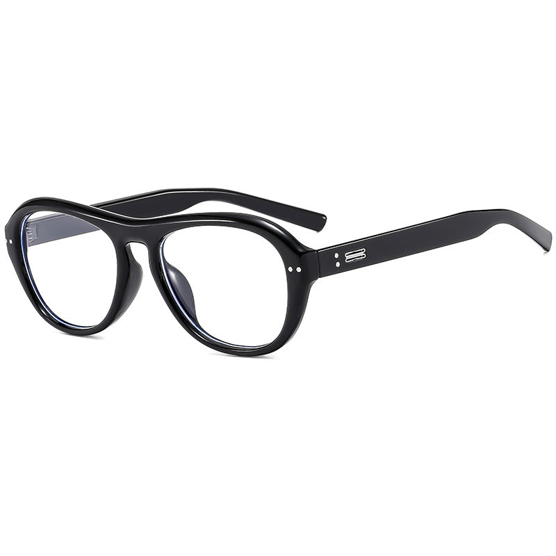 Women's fashionable glasses with fashionable elongated frame and high-quality plastic bowlift