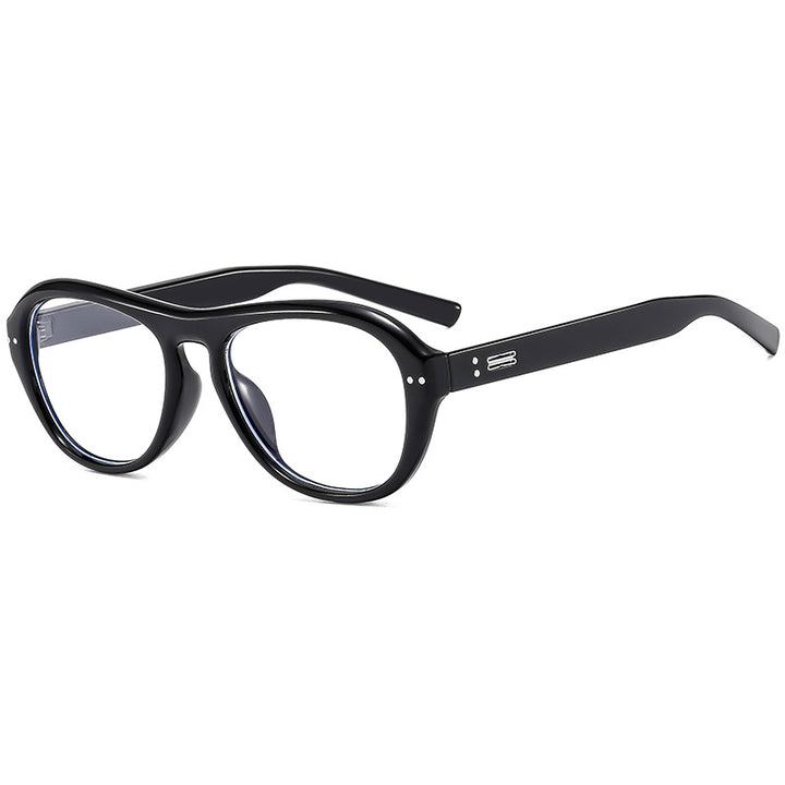 Women's fashionable glasses with fashionable elongated frame and high-quality plastic bowlift