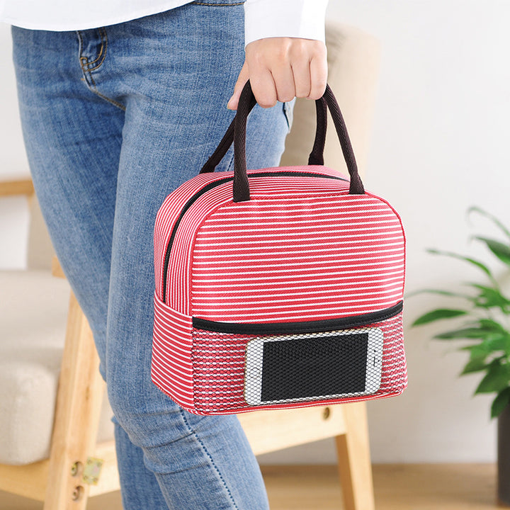 Cooling bag with insulating properties and practical compartment design Bowlift