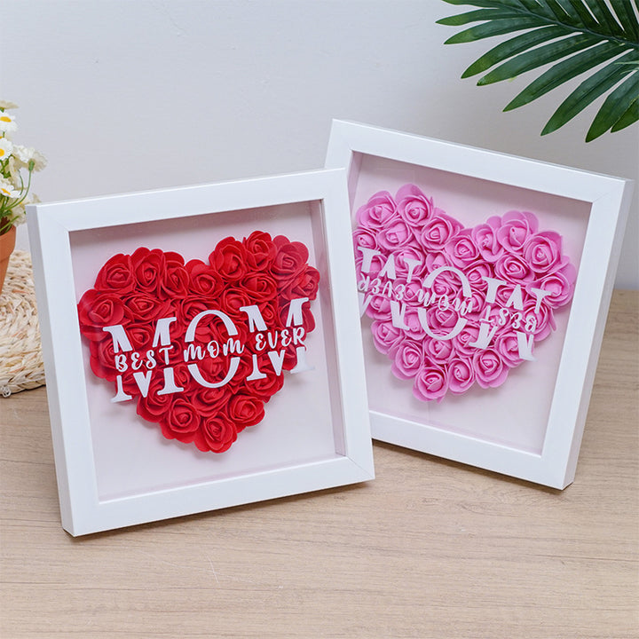 Square Shadow Box Display Frame With Removable Deep Well And Glass Cover
