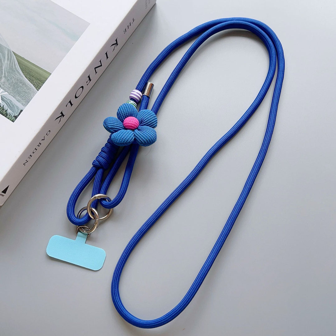 Decorative Flower Charm Phone Lanyard Bowlift
