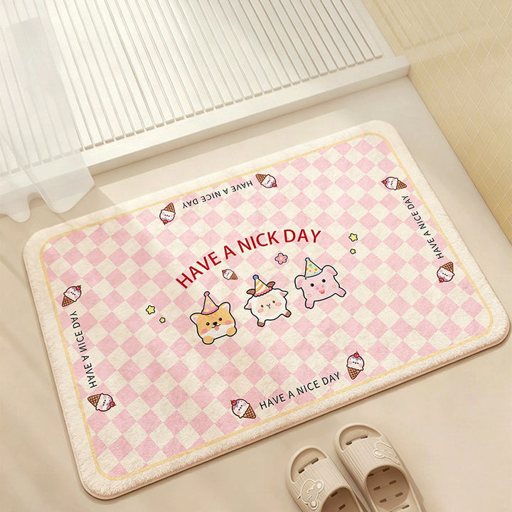 Playful Cartoon-Themed Bathroom Mat Bowlift