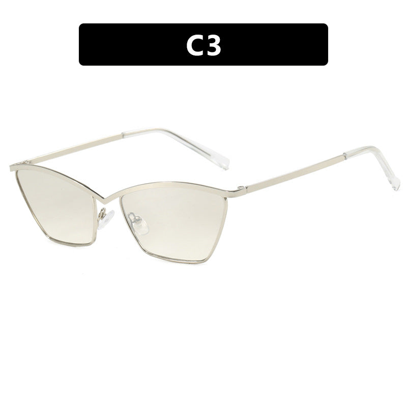 Ladies Cat-Eye Sunglasses with stylish metal frame and UV protection Bowlift