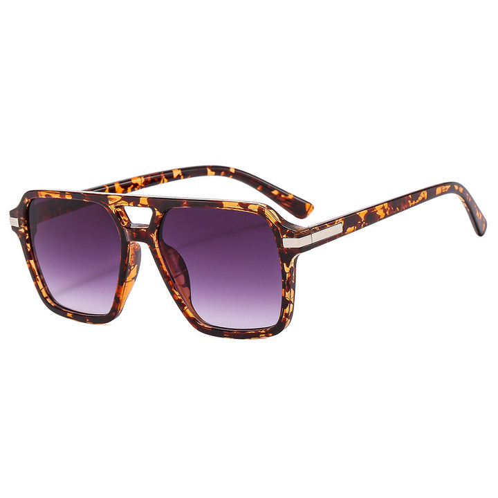 Women's fashionable square sunglasses with elegant metal finish Bowlift