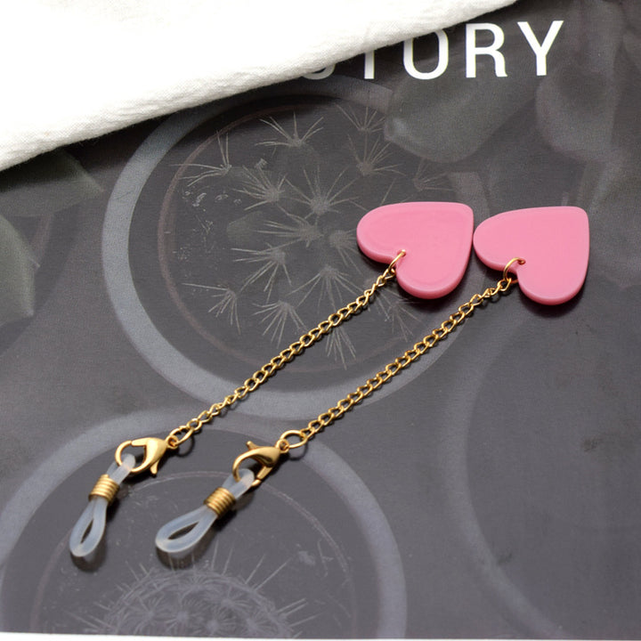 Heart-Shaped Decorative Eyewear Chain Bowlift