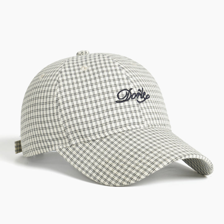 Women's Sporty Checkered Cap Bowlift