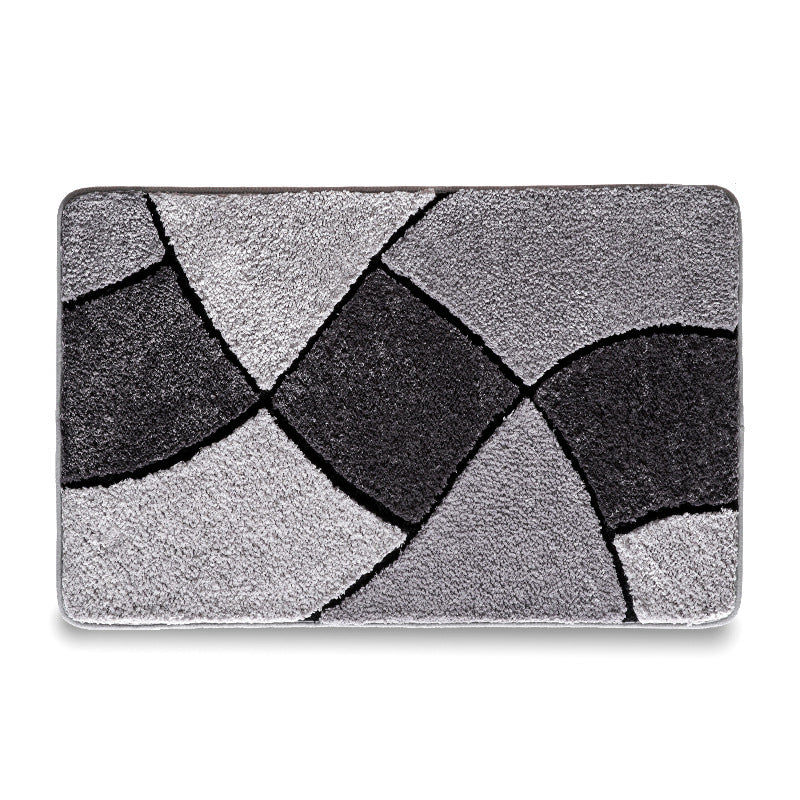 Geometric Pattern Bathroom Mat Bowlift