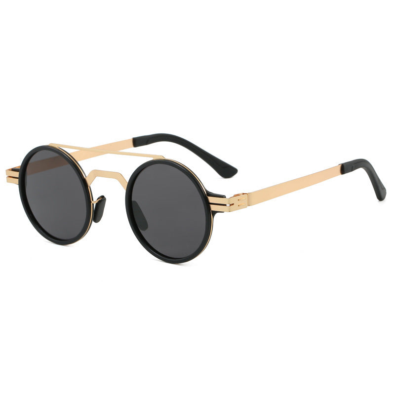Ladies fashionable round sunglasses with minimalist design Bowlift