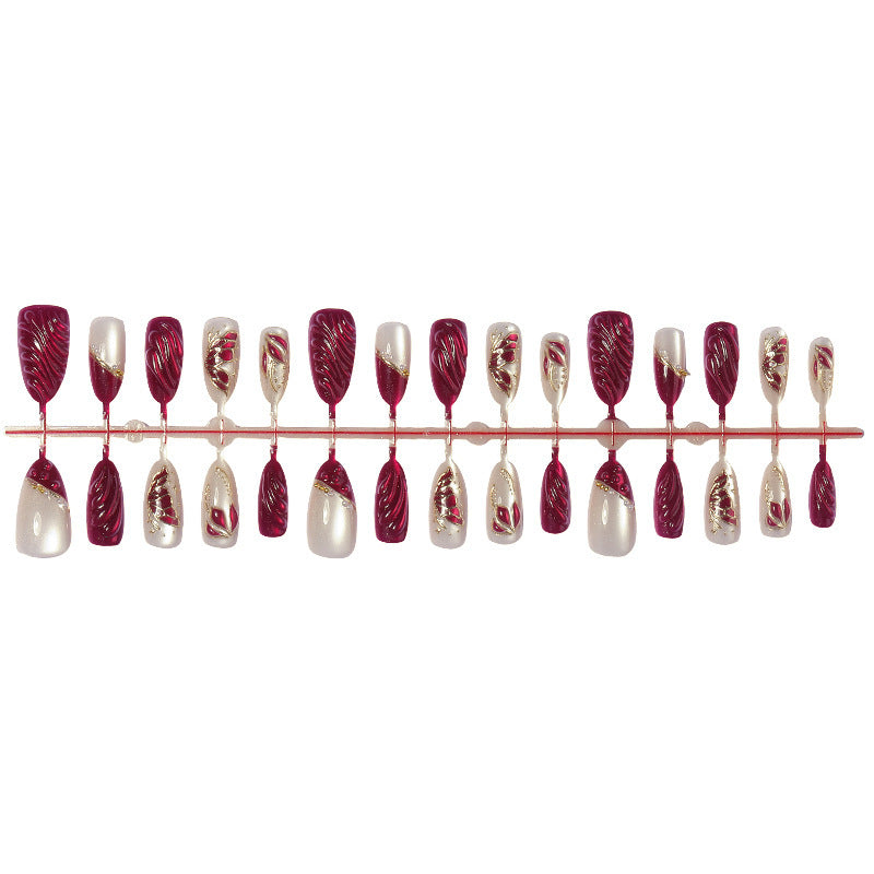 Artificial artificial nails with 3D decorations Bowlift