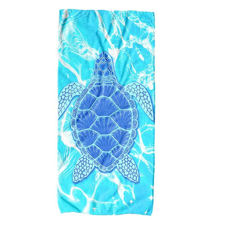 Beach towel with creative turtle pattern Bowlift