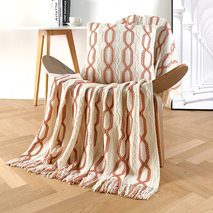 Textured Throw Blanket Bowlift