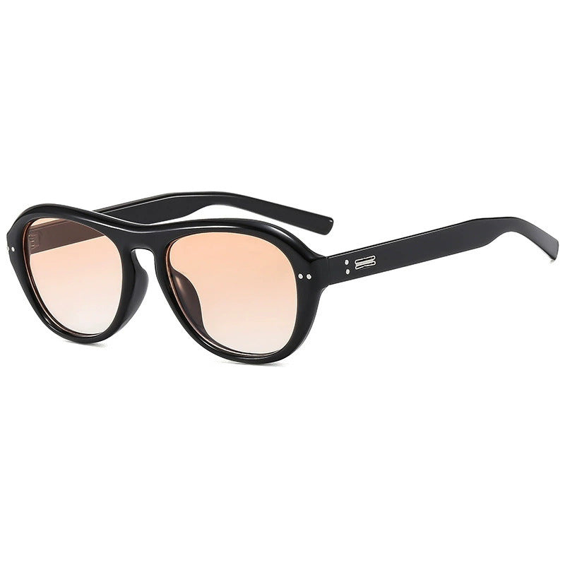 Women's fashionable glasses with fashionable elongated frame and high-quality plastic bowlift