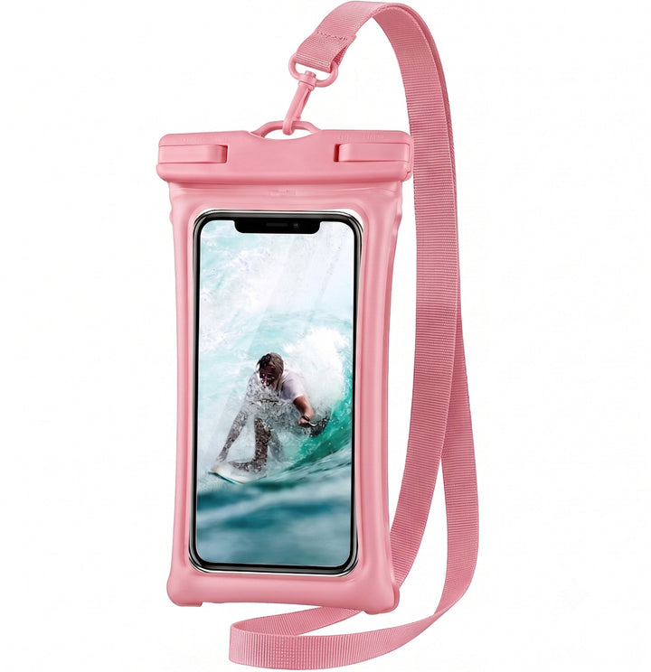 Waterproof smartphone holder with carrying strap Bowlift