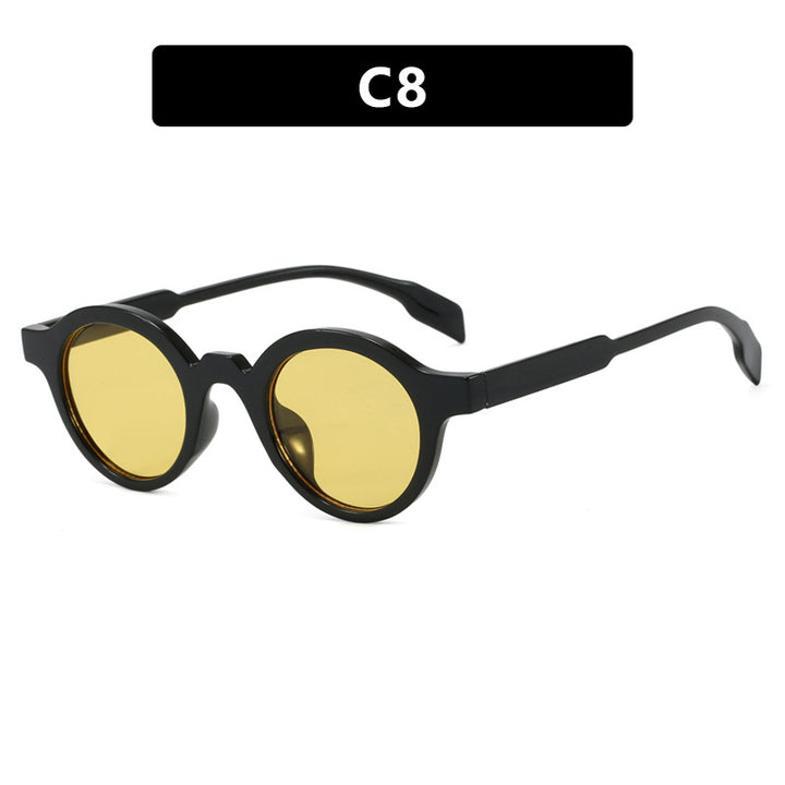 Women's fashionable round sunglasses with high-quality, flexible frame Bowlift