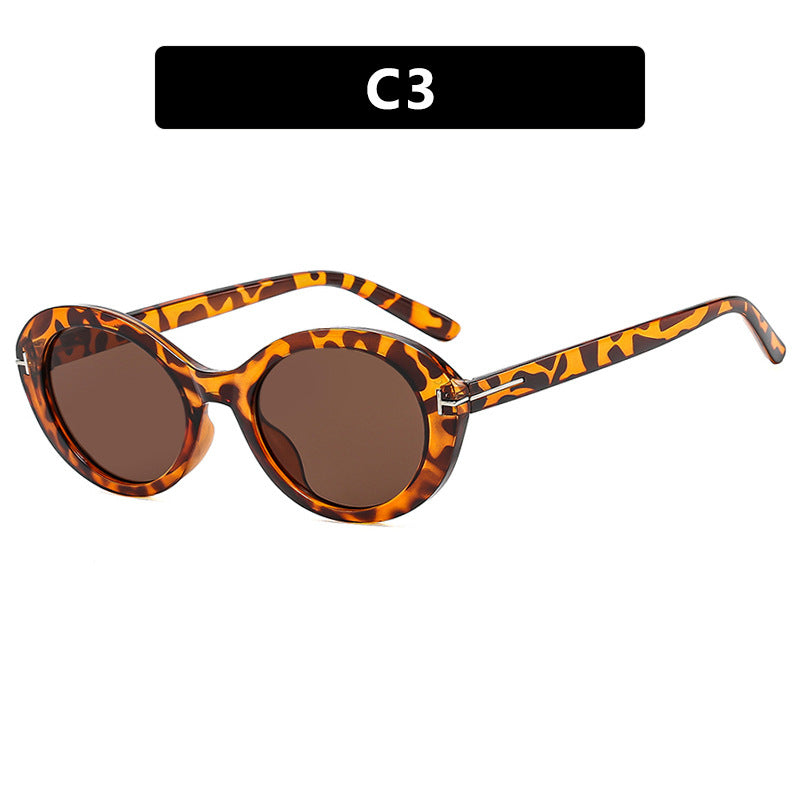 Ladies fashionable sunglasses with innovative oval frame and UV protection Bowlift