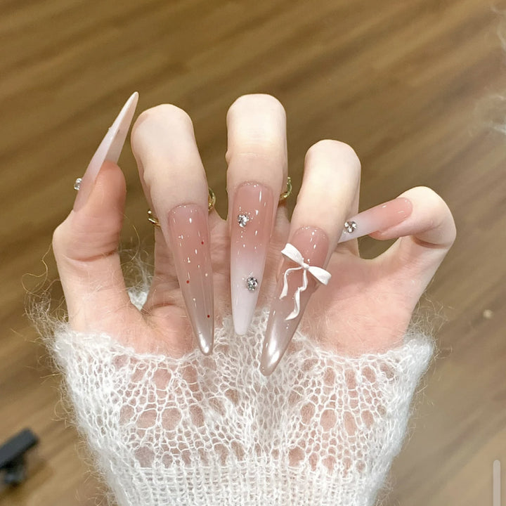 Glossy Square Tip Nail Enhancements