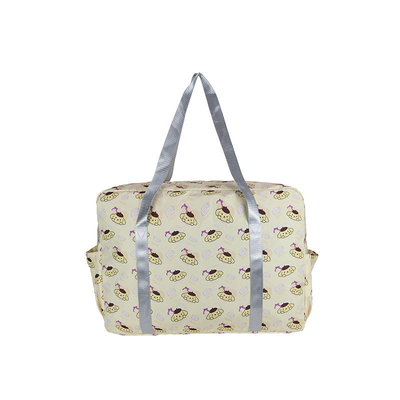 Playful Patterned Overnight Tote Bag Bowlift