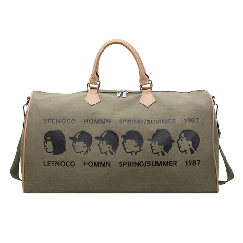Graphic Print Travel Duffle Bag