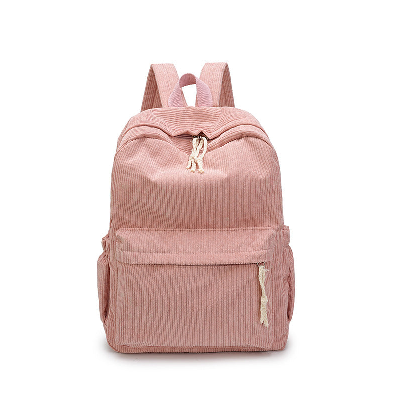 Cord Backpack with Functional Pockets Bowlift