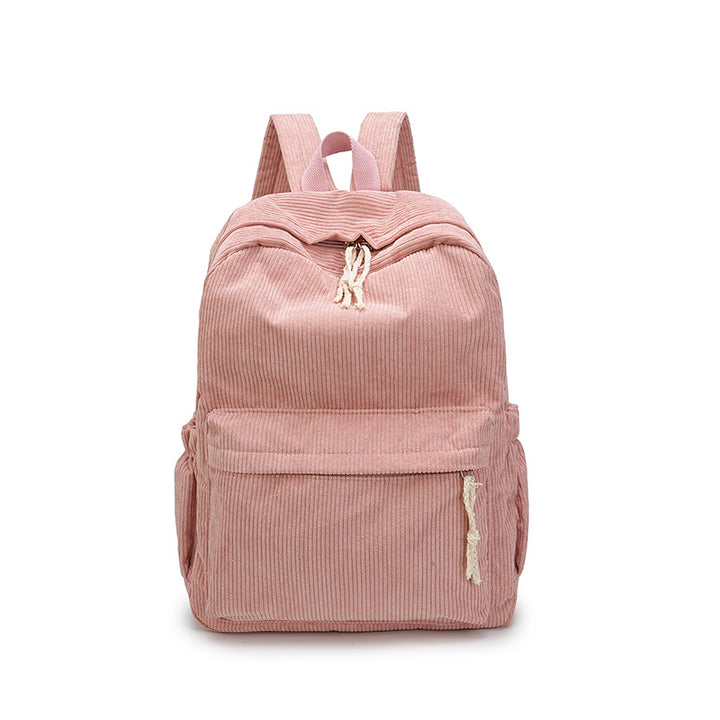 Cord Backpack with Functional Pockets Bowlift
