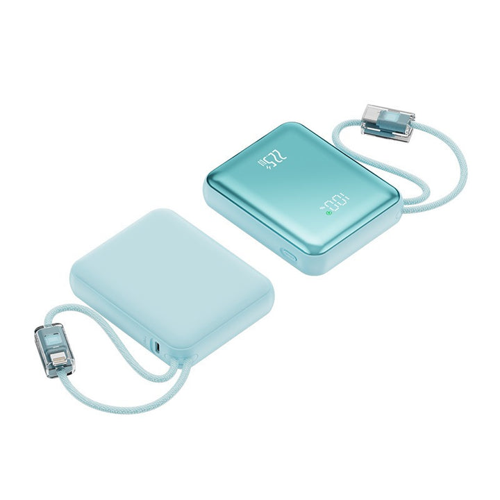 Ultra-Slim Power Bank with Integrated Charging Port and Digital Charge Indicator Bowlift