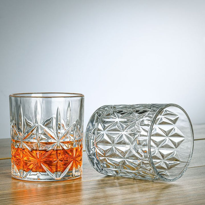 Crystal lowball whiskey glass tumbler Bowlift
