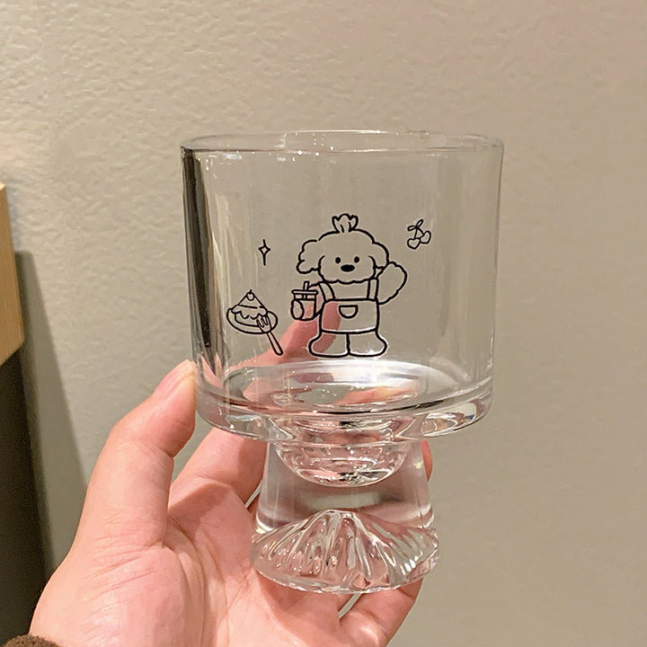 Drinking glass with lovingly designed animal motifs Bowlift