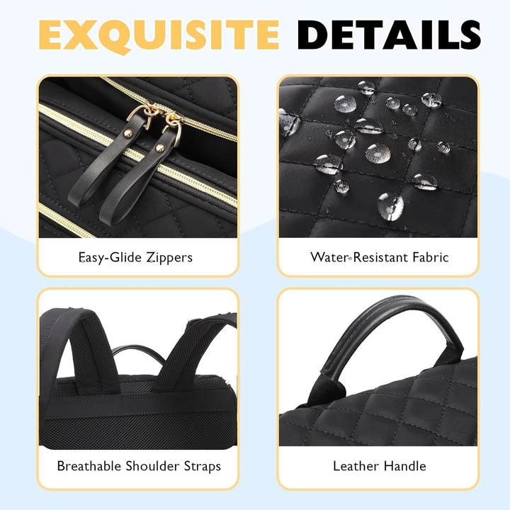 Quilted Multi-Purpose Backpack Bowlift