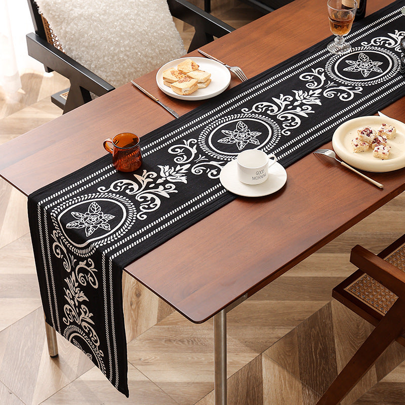 Ornamental lightweight viscose scarf with decorative medallion pattern Bowlift