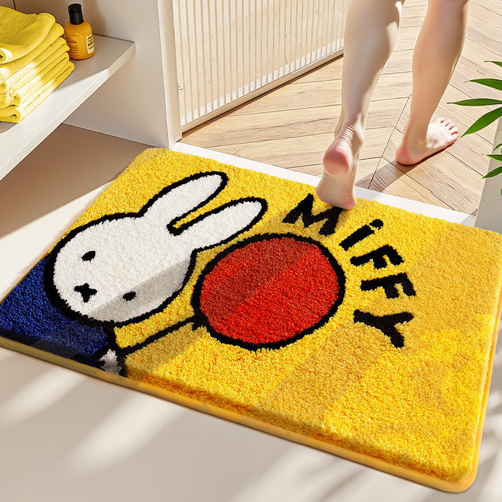Cute Cartoon Bunny Bath Mat Bowlift