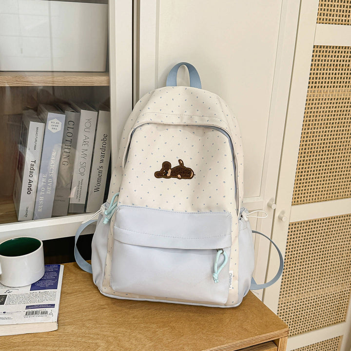 Playful Polka Dot Animated Backpack Bowlift