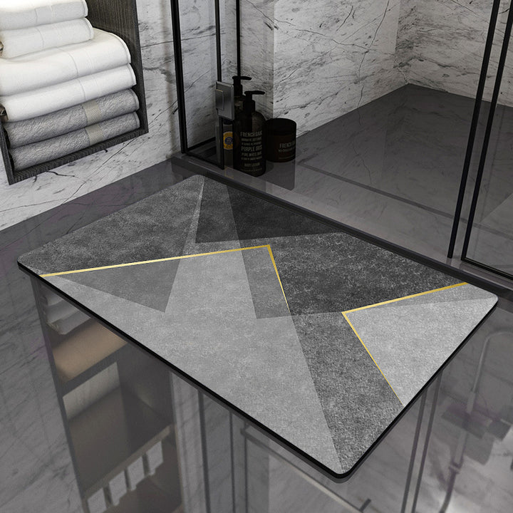 Modern Geometric Bathroom Mat