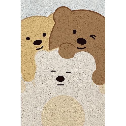 Cartoon-Themed Plush Bath Mat