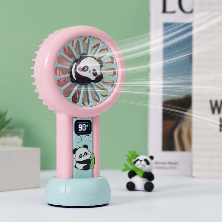Women portable mini fan with cute panda design Bowlift
