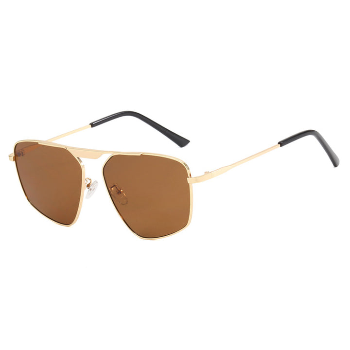Women's sunglasses in a modern, geometric design with a sturdy metal frame Bowlift