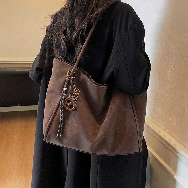 Chic Oversized Leather Tote Bag Bowlift