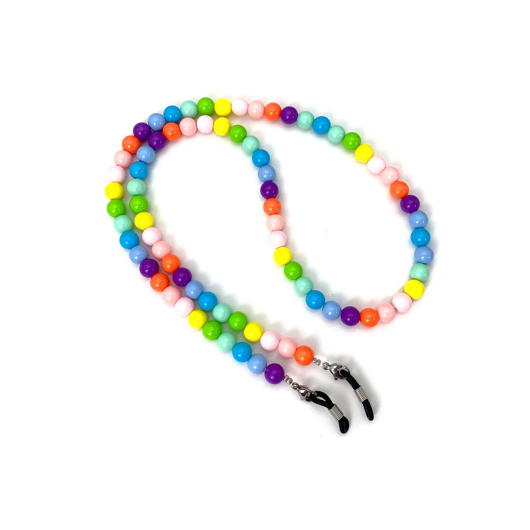 Colorful Beaded Eyewear Retention Chain Bowlift